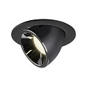 Plafondinbouwarmatuur NUMINOS GIMBLE L, chroom, zwart