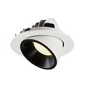 SLV Plafondinbouwarmatuur NUMINOS GIMBLE L, zwart, wit