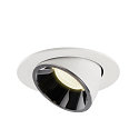 SLV LED Ceiling recessed luminaire NUMINOS� GIMBLE L, 4000K, 20�, white/chrome