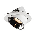 SLV Plafondinbouwarmatuur NUMINOS GIMBLE XL, chroom, wit
