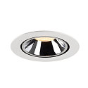 SLV Plafondinbouwarmatuur NUMINOS GIMBLE XL, chroom, wit