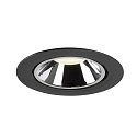 SLV Plafondinbouwarmatuur NUMINOS GIMBLE XL, chroom, zwart