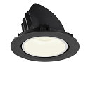 SLV Plafondinbouwarmatuur NUMINOS GIMBLE XL, zwart, wit