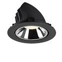 SLV LED Ceiling recessed luminaire NUMINOS� GIMBLE XL, 4000K, 40�, black/chrome