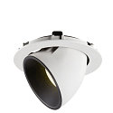 SLV Plafondinbouwarmatuur NUMINOS GIMBLE XL, zwart, wit