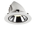 SLV Plafondinbouwarmatuur NUMINOS GIMBLE XL, chroom, wit