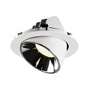SLV Plafondinbouwarmatuur NUMINOS GIMBLE XL, chroom, wit