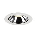 SLV Plafondinbouwarmatuur NUMINOS GIMBLE XL, chroom, wit