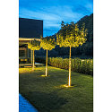 SLV LED Floor recessed luminaire ROCCI 200 EL, round, 16W, 3000K, 120�, black