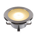 SLV Vloerinbouwarmatuur DASAR FLAT 120 EL rond, begaanbaar, slagvast IP65/IP67, rvs 