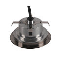 SLV Vloerinbouwarmatuur DASAR FLAT 120 EL rond, begaanbaar, slagvast IP65/IP67, rvs 