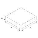 SLV Inbouwframe NUMINOS XL, wit
