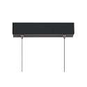 Pendelarmatuur ONE LINEAR 140 PHASE UP/DOWN IP20, zwart dimbaar