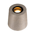 SLV floor lamp CONCRETO FL round, conical GU10 IP65, grey dimmable