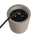 SLV floor lamp CONCRETO FL round, conical GU10 IP65, grey dimmable