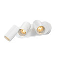 SLV wall and ceiling luminaire ASTO TUBE CW TRIPLE 3 flames, long, cardanic swivelling GU10 IP20, white dimmable