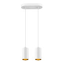 SLV pendant luminaire ASTO TUBE 2 flames, rigid, long GU10 IP20, white dimmable
