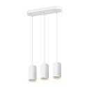 SLV pendant luminaire ASTO TUBE 3 flames, rigid, long GU10 IP20, white dimmable