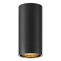 SLV downlight ASTO TUBE cylindrical, rigid, surface-mounted version GU10 IP20, black dimmable
