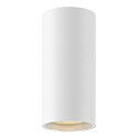 downlight ASTO TUBE cylindrical, rigid, surface-mounted version GU10 IP20, white dimmable
