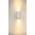 SLV wall luminaire ASTO TUBE up / down, 2 flames, cylindrical, rigid GU10 IP20, white dimmable
