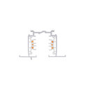 SLV 3-phase recessed track S-TRACK PHASE & DALI 2M DALI controllable, white