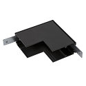 L-connector TRACK 48V mechanisch, diep, Stereo, zwart