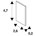end cap TRACK 48V low, for surface-mounted track, black