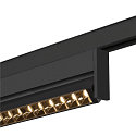 SLV Spotlight op rail IN-LINE 24 TRACK 48V DARKLIGHT REFLECTOR Move DALI IP20, zwart dimbaar