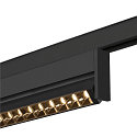 SLV track spot IN-LINE 46 TRACK 48V DARKLIGHT REFLECTOR Move DALI IP20, black dimmable