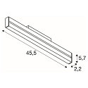 Spotlight op rail IN-LINE 24 DALI MOVE 48V - DARKLIGHT REFLECTOR draaibaar, DALI aanstuurbaar IP20, wit dimbaar