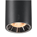 SLV Spotlight op rail NUMINOS� S TRACK 48V DALI aanstuurbaar IP20, chroom, zwart dimbaar