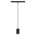 Pendelarmatuur NUMINOS� XS TRACK 48V DALI aanstuurbaar IP20, chroom, zwart dimbaar