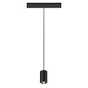 SLV Pendelarmatuur NUMINOS� XS TRACK 48V DALI aanstuurbaar IP20, chroom, zwart dimbaar