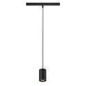 Pendelarmatuur NUMINOS� XS TRACK 48V DALI aanstuurbaar IP20, zwart dimbaar
