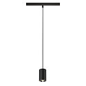 Pendelarmatuur NUMINOS� XS TRACK 48V DALI aanstuurbaar IP20, chroom, zwart dimbaar