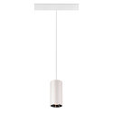 SLV Pendelarmatuur NUMINOS� S TRACK 48V DALI aanstuurbaar IP20, chroom, wit dimbaar