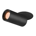 Plafondinbouwarmatuur NUMINOS� PROJECTOR S cilindrisch, zwart
