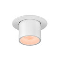 SLV Plafondinbouwarmatuur NUMINOS� PROJECTOR S cilindrisch, wit