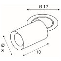 SLV Plafondinbouwarmatuur NUMINOS� PROJECTOR M cilindrisch, wit
