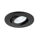 SLV Afdekking UNIVERSAL DOWNLIGHT MOVE rond, draaibaar, zwart
