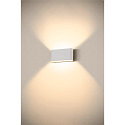 SLV outdoor wall luminaire OVAL 18 WL IP65, white