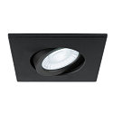 SLV Afdekking UNIVERSAL DOWNLIGHT IP20 hoekig, draaibaar, zwart