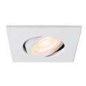 Afdekking UNIVERSAL DOWNLIGHT IP20 hoekig, draaibaar, wit