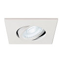 SLV Afdekking UNIVERSAL DOWNLIGHT IP20 hoekig, draaibaar, wit