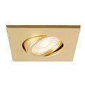 Afdekking UNIVERSAL DOWNLIGHT IP20 hoekig, draaibaar, goud mat