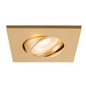 SLV Afdekking UNIVERSAL DOWNLIGHT IP20 hoekig, draaibaar, goud mat