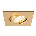 SLV Afdekking UNIVERSAL DOWNLIGHT IP20 hoekig, draaibaar, goud mat
