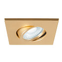SLV Afdekking UNIVERSAL DOWNLIGHT IP20 hoekig, draaibaar, goud mat