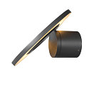 SLV Wandarmatuur voor buitenshuis I-RING rond, schakelbaar, met diffuser, cardanisch draaien IP65, antraciet 
